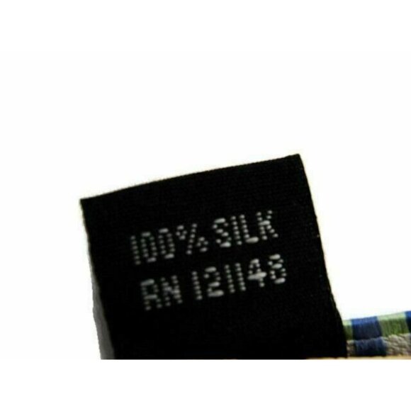 Michael Kors Men's Tie NWOT Silk Designer Dress Suit Necktie Blue Green White - Picture 6 of 9